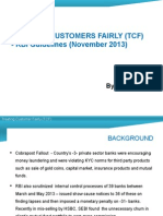 RBI's TCF Guidelines for Fair Treatment of Customers