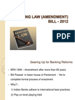 Banking Law (Amendment) Bill - 2012