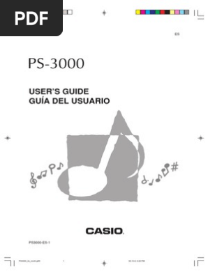 Ps 3000 01 Electric Piano Manual