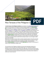 Rice Terraces of The Philippine Cordilleras: UNESCO World Heritage List