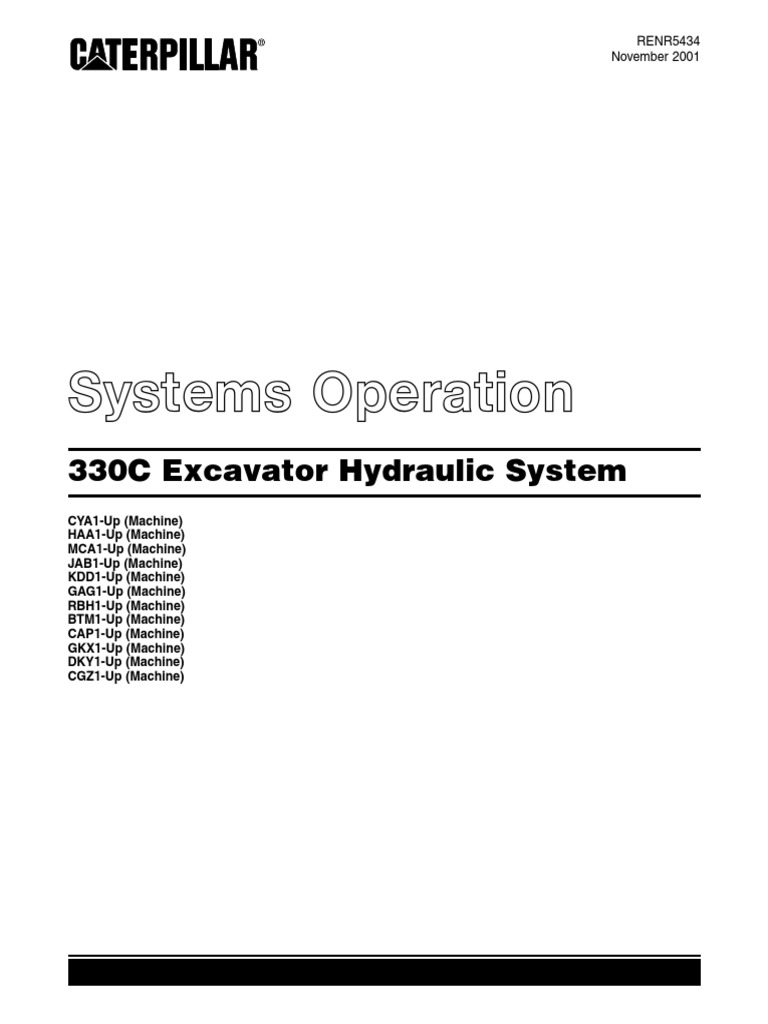 330C Hyd Sys-Op | PDF | Valve | Pump