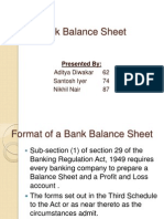 BANKING(Group 7) Balance Sheet