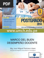 Marco del Buen Desempeño Docente - webinar