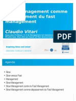 Slow Management Comme Dépassement Du Fast Management: Claudio Vitari