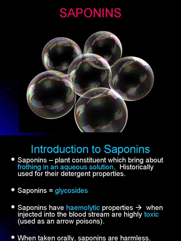 Saponins Plants Wellness
