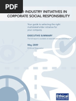 Download Ethical Corporation report summary - Industry Initiatives in CSR by Pamela Muckosy SN20477443 doc pdf