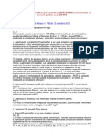 Legea 203 Modificarea Si Completarea OUG 1952002 Privind Circulatia Pe Drumurile Publice. Lege 2032012