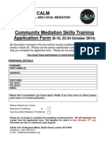 CALM CMS Application Pack Oct 2014