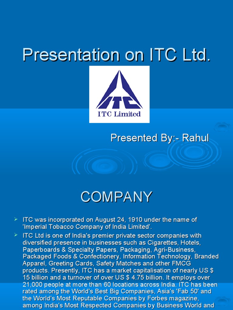 Itc introduction picture