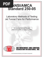 NORMA - ANSI-AMCA Standard 250-05 Laboratory Methods of Testing Jet Tunnel Fans for Performance