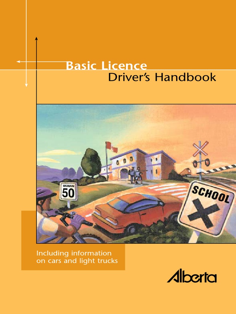 Alberta Driving Basic Handbook 2009 PDF Traffic Intersection (Road)