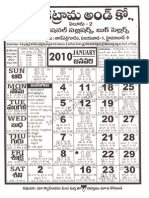 Telugu Calendar 2010