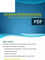 CHS Module 4 - Maintaining Computer Systems and Networks