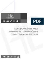 Consideraciones Para Informe de Competencias Parentales