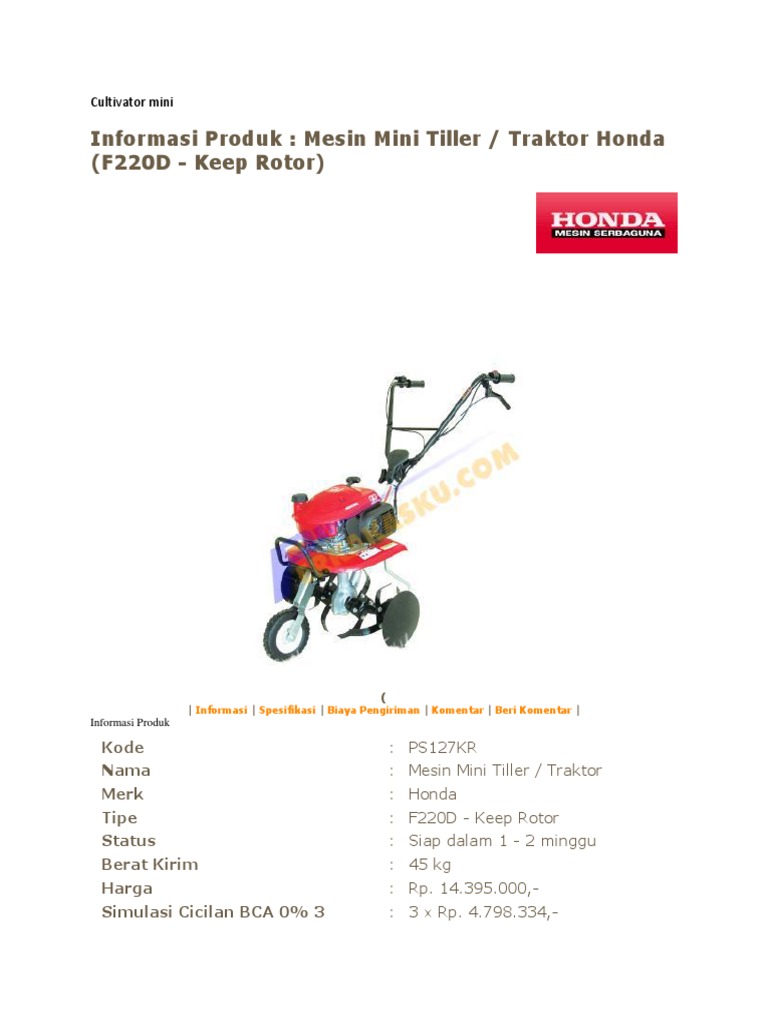 Cultivator Mini