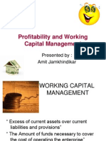 Profitability and Working Capital Management