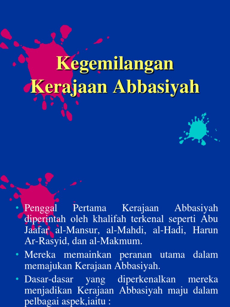Kegemilangan Kerajaan Abbasiyah Pdf