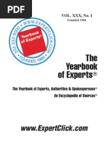 Download Yearbook of Experts - 30th Annual - February 1 2014 by Mitchell Davis SN204816291 doc pdf