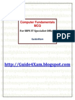 Computer Fundamentals MCQs For IBPS IT Officer Guide4Xam