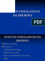 Aula 3 Efeitos Fisiológicos Da Imersão