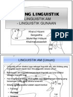 Bidang Linguistik (Am & Gunaan)