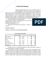 Econometrie: Analiza Discriminant