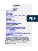 Download Notes Free Matricfsc,bsc,msc,bcom,mba,mcom,ppsc,gat,nat,gre,sat,css,bsc,b.ed,med