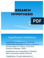 Hypothesis A.R