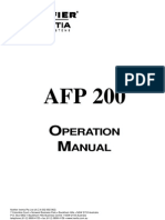 Afp-200 Operators Manual