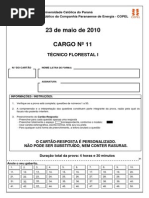 Prova Cargo Tecnico Florestal Puc 2010