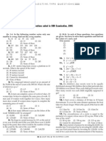 I DB I Exam 2005 Quantitative Aptitude Paper