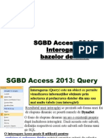 Curs 5 - BD-Interogari QBE- Access 2013