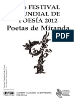 055) 9no Festival Mundial de Poesía 2012 Poetas de Miranda