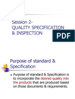 Session 2c - Quality Specification & Tolerances