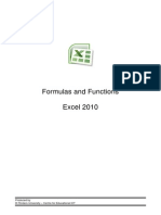 Excel 2010 Formulas