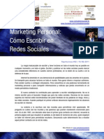 Carlos de La Rosa Vidal - Cómo Escribir en Redes Sociales