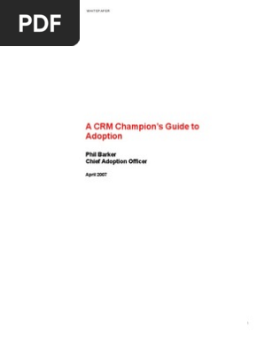 CRM champions guide to adoption