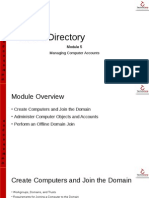 Active Directory: Managing Computer Accounts
