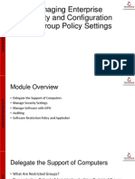 07 Managing Enterprise Security and Configuration With Group Policy