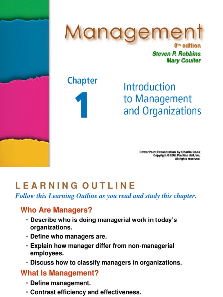 Introduction To Management and Organization | PDF | Goal | Employment