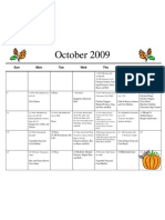 Oct Calendar