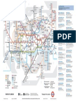 London Foldout Leaflet Underground Map Only