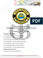 Curso Legislação Municipal Guarda Defesa Civil Fortaleza