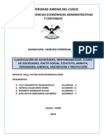 Clasificaion de Las Sociedades