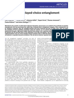 Xiaosong Experimental Delayed-Choice Entangelment Swapping