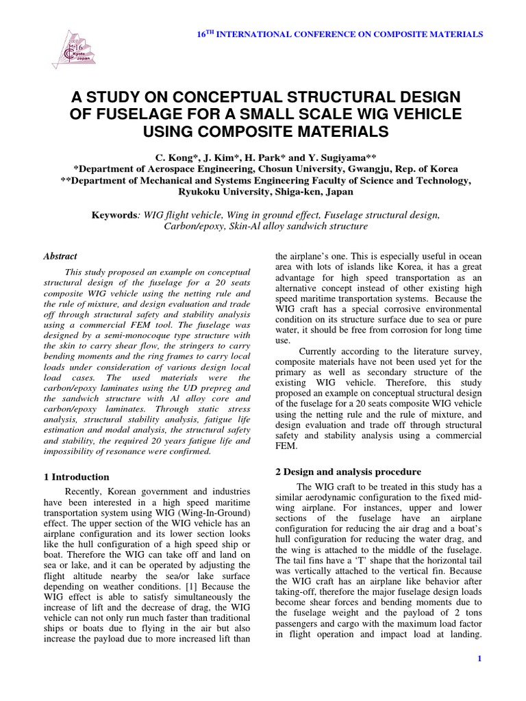 Fuselage Structural Loads in WIG Design | PDF | Strength Of Materials ...