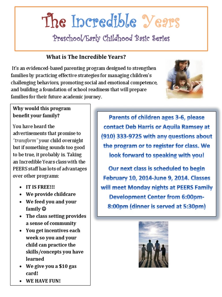 Free Preschool Parenting Program | PDF