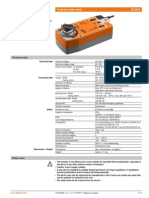 Technical data and dimensions of SF230A spring return actuator