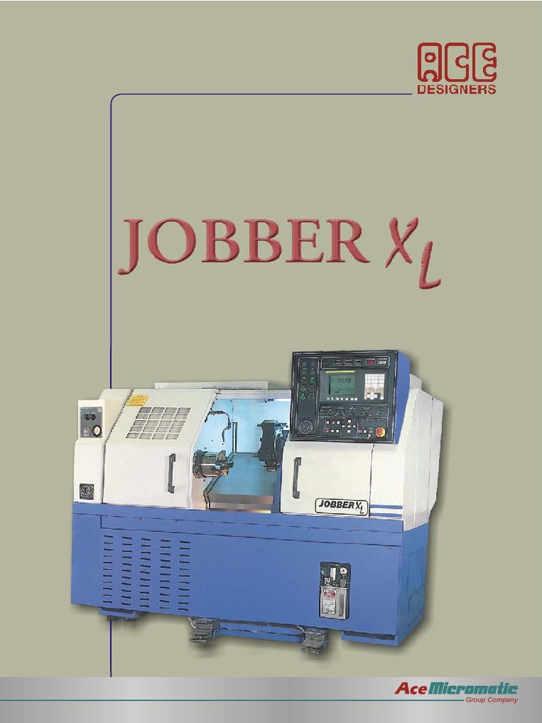 Ace Jobber XL CNC Turning Machine | PDF | Numerical Control | Drill