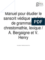 Manuel Pour Étudier Le Sanscrite Védique